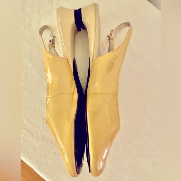 🔅LIZ CLAIBORNE🔅”LAYLA” LEATHER PATIN LOW 1” PEEP TOE SLING-BACK DRESS SHOES✨ - Picture 7 of 11